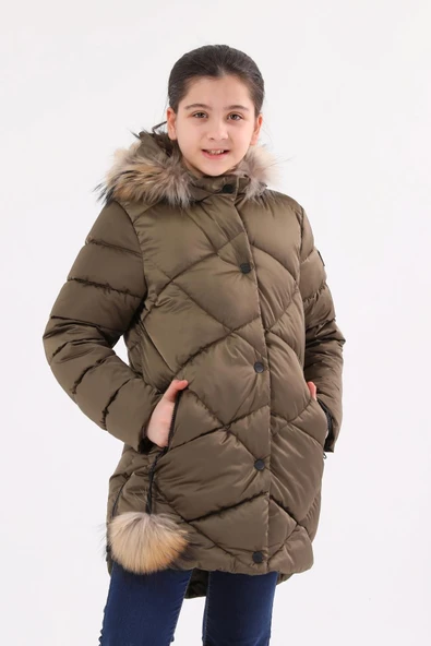 Kız Çocuk Mont 51273 - Resim 9