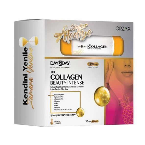 Day2day The Collagen Beauty Ananas Aromalı 30 Saşe Shaker Hediyeli ürün görseli 1