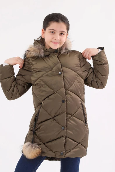Kız Çocuk Mont 51273 - Resim 11