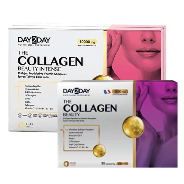 Day2Day The Collagen Beauty Intense 30 Saşe Alana 14 Likit Tüp Hediye ürün görseli 1
