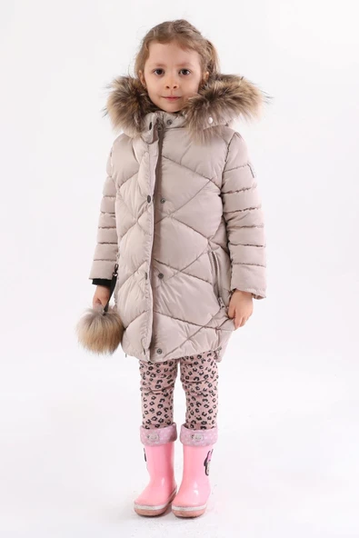 Kız Çocuk Mont 51278 - Resim 8