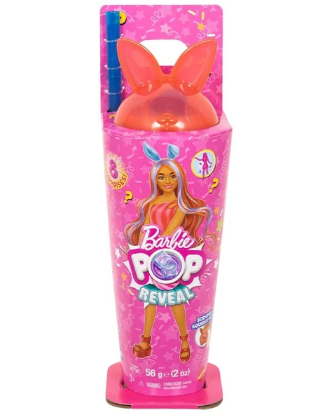Barbie Pop Reveal Shake Serisi Turuncu Tavşan JCN87 ürün görseli 1