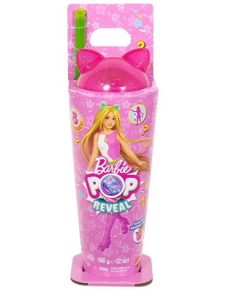 Barbie Pop Reveal Shake Serisi Pembe Kedi JCN88 ürün görseli 1