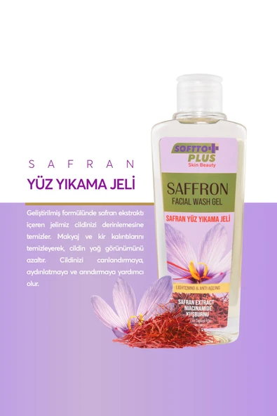 SAFRAN YÜZ YIKAMA JELİ 200 ml - Resim 2