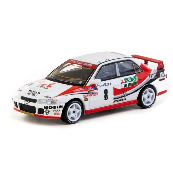 Nessiworld Tarmac Works 1/64 Mitsubishi Lancer Evolution Rallye Monte-Carlo 1993 #8 ürün görseli 1