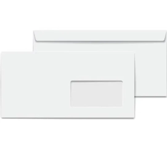 Diplomat Zarf Pencereli 105 X 240 Mm Beyaz - 10 Adet ürün görseli 1