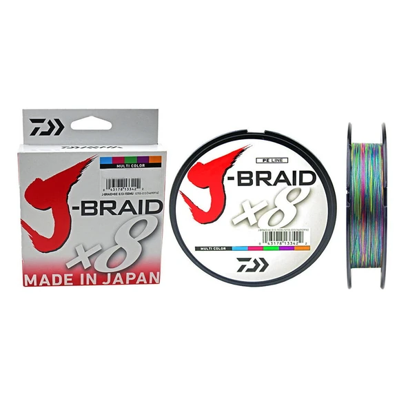 Daiwa JBraid 8B 300 M 0,16 MM Multicolor İp Misina ürün görseli 1