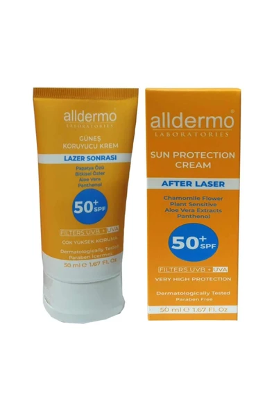 Alldermo Spf 50 Lazer Epilasyon Sonrası Krem 50 ml Tüp ürün görseli 1