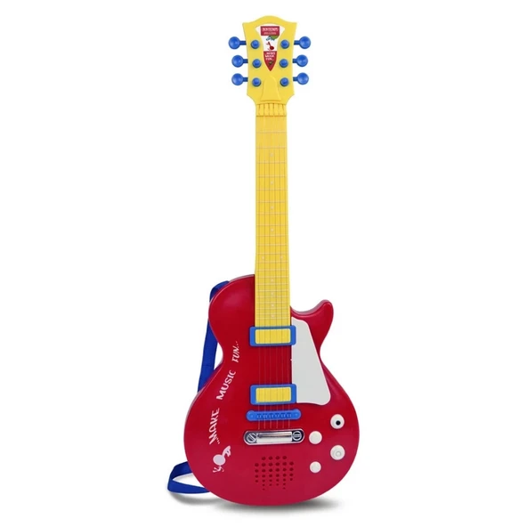 Nessiworld Elektronik Tuşlu ve Telli Askılı Kırmızı Gitar ürün görseli 1