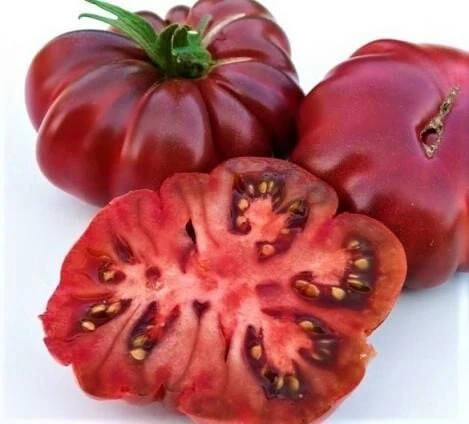 Mor Etli Purple Calabash Domates Tohumu(15 tohum) ürün görseli 1