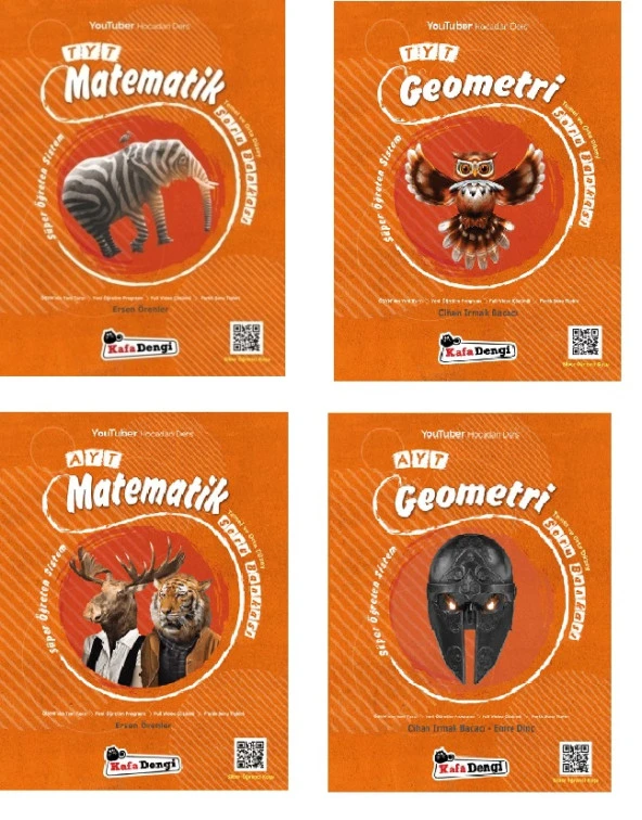 Kafadengi 2024 Tyt Ayt Matematik + Geometri Temel Ve Orta Soru Bankası Seti ürün görseli 1