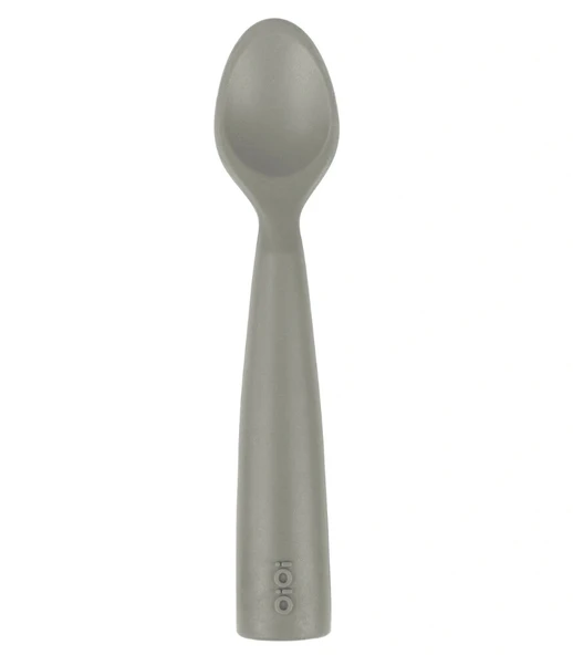 OiOi Nam Nam Silikon Mama Kaşığı Powder Grey ürün görseli 1