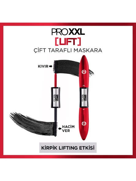 L'Oreal Paris Pro Xxl Lift Çift Taraflı Maskara - Kirpik Lifting Etkisi ürün görseli 1