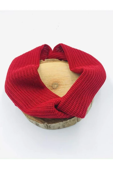 Kırmızı Lüks Lastikli Bandana ürün görseli 1
