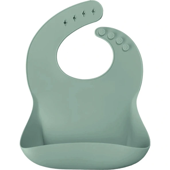 Nessiworld OiOi Basics Silikon Mama Önlüğü River Green ürün görseli 1