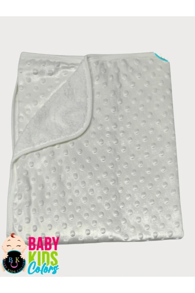 BABY KİDS COLORS Nohut battaniye bebek battaniyesi çift katlı welsoft&nohut ürün görseli 1