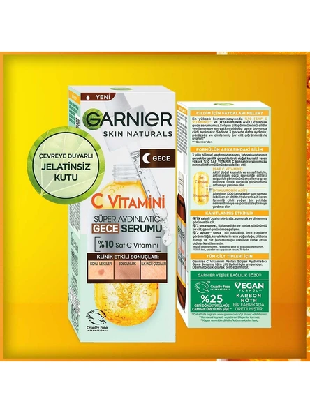Garnier C Vitamini Süper Aydınlatıcı Gece Serumu - Resim 4