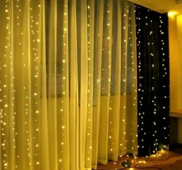 Perde Led 3 Metre Kancalı USB li - Resim 2