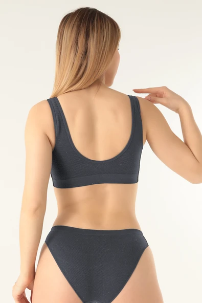 DoReMi Seamless Kalın Askılı Büstiyer Crop Top - Resim 8