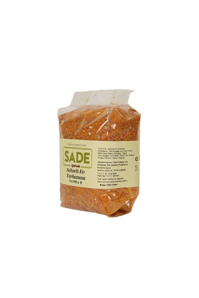 Sade Organik Sade Gurme Sebzeli Ev Tarhanası ürün görseli 1