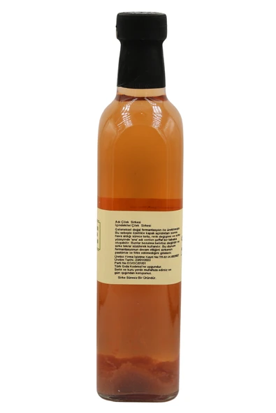 Sade Gurme Çilek Sirkesi 500 ML - Resim 2