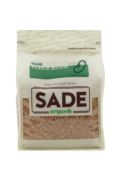 Sade Organik Pilavlık Bulgur 1000 gr ürün görseli 1