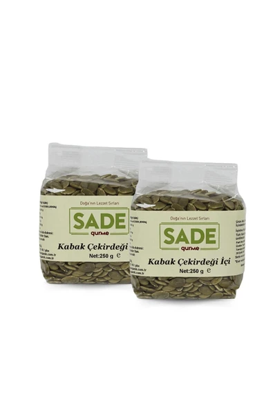 Sade Gurme SADE KABAK ÇEKİRDEĞİ İÇİ 250 GR 2 Lİ PAKET ürün görseli 1