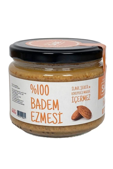 Sade Gurme % 100 Badem Ezmesi Sade 280g - Resim 3