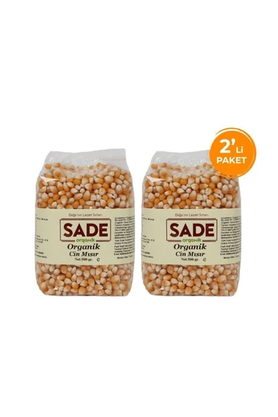 Sade Organik Cin Mısır 500gr 2'li Paket (2 X 500 GR.) ürün görseli 1