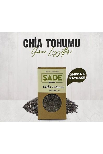 Sade Gurme Chia Tohumu 150gr - Resim 4
