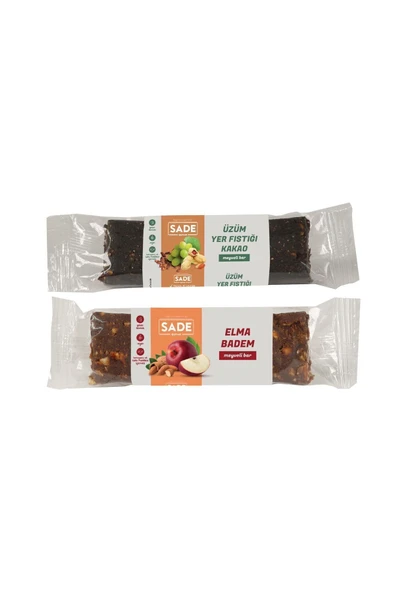 Sade Gurme Elma Badem- Üzüm Yerfıstığı Kakaolu Bar ürün görseli 1