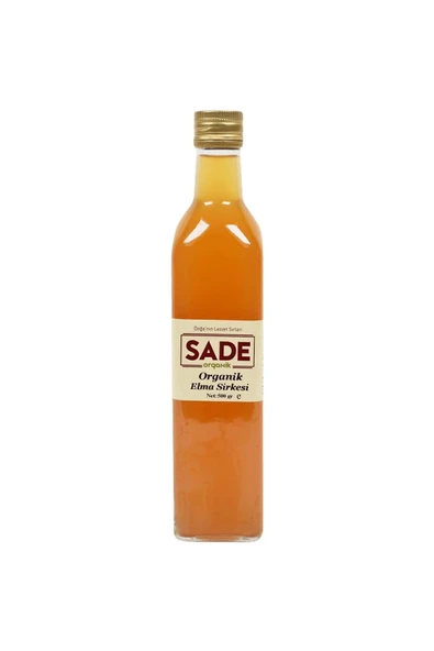 Sade Organik Elma Sirkesi 500 Ml - Resim 2