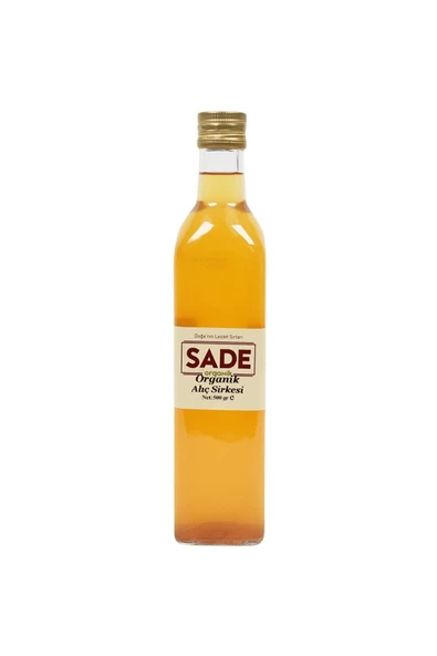 Sade Organik Alıç Sirkesi 500 gr - Resim 2