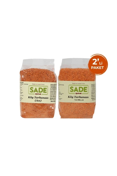 Sade Gurme Tatlı ve Acı Köy Tarhanası 500gr+500 gr ürün görseli 1