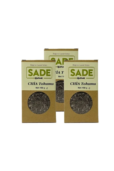 Sade Gurme SADE CHİA TOHUMU 150 GR 3 LÜ PAKET ürün görseli 1