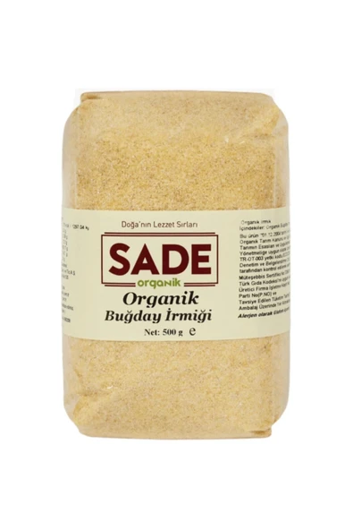 Sade Organik Buğday İrmiği 500g ürün görseli 1
