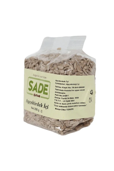 Sade Gurme Ayçekirdek İçi 250 gr - Resim 4
