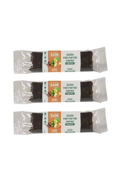 Sade Gurme 3x Üzüm Yer Fıstığı Kakolu Bar ürün görseli 1