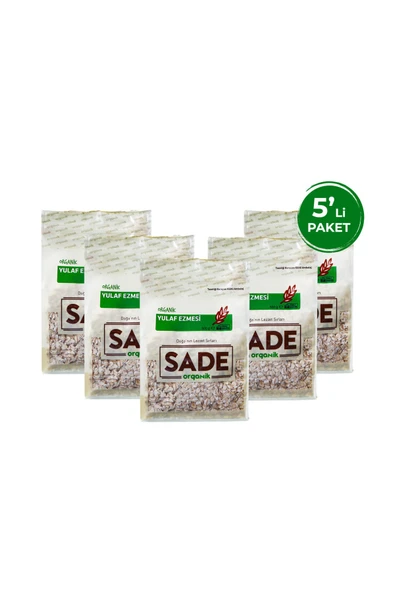 Sade Organik Yulaf Ezmesi 5'li Paket 500 GR ürün görseli 1