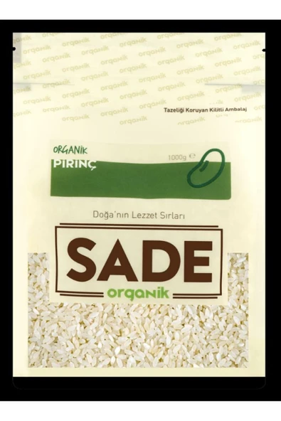 Sade Organik Pirinç 500 gr - Resim 2