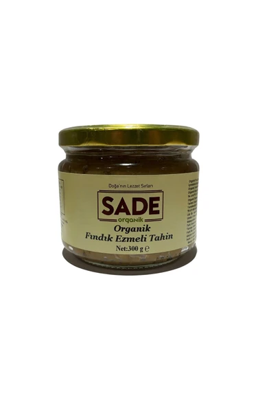 Sade Organik SADE ORGANİK FINDIK EZMELİ TAHİN 300gr ürün görseli 1