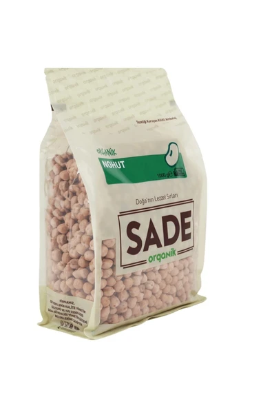 Sade Organik Nohut 1000 Gr - Resim 2