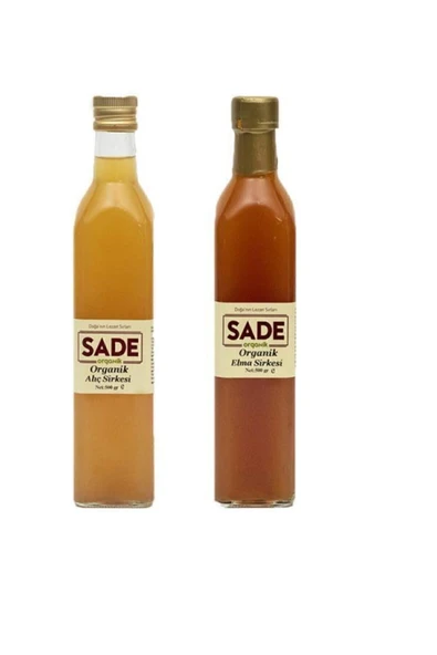 Sade Organik Organik Alıç Ve Elma Sirkesi 500 ml ürün görseli 1