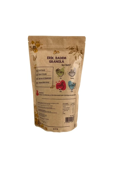 Sade Gurme Badem-Erikli Granola 360 gr - Resim 3