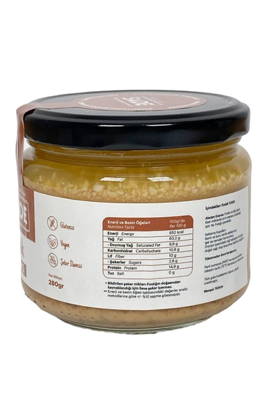 Sade Gurme % 100 Fındık Ezmesi 280g - Resim 4
