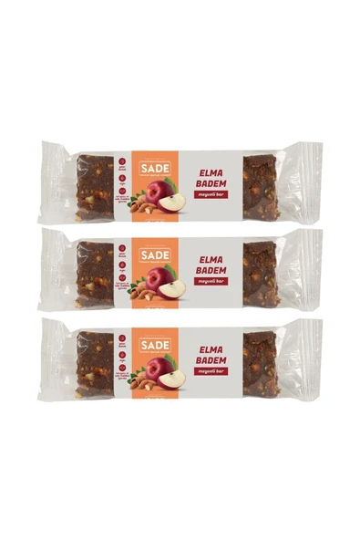 Sade Gurme 3x Elma Badem Meyveli Bar ürün görseli 1