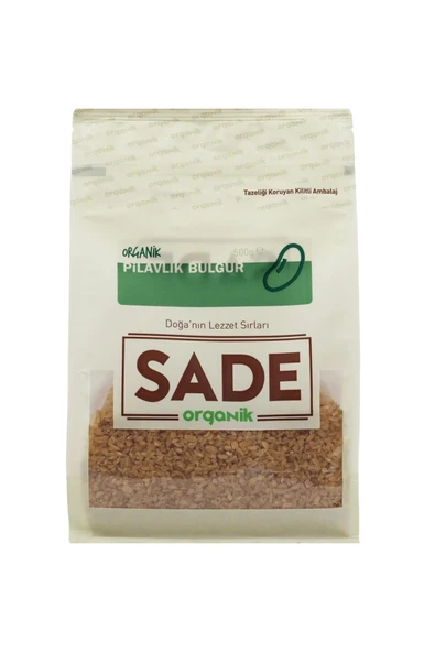 Sade Organik Pilavlık Bulgur 500 gr ürün görseli 1