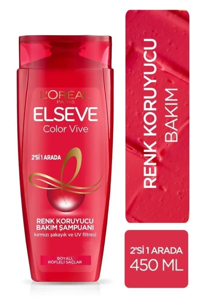 ELSEVE L'Oréal Paris Elseve Colorvive Renk Koruyucu Bakım Şampuanı 2'si 1 Arada 450 ml ürün görseli 1