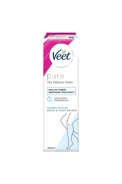Veet Tüy Dökücü Krem Pure Hassas Ciltler 100 Ml ürün görseli 1