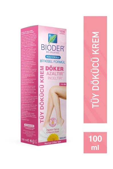 Bioder Tüy Dökücü Krem Vücut Bölgesi 100 ml - Tüy Azaltıcı Etki ürün görseli 1